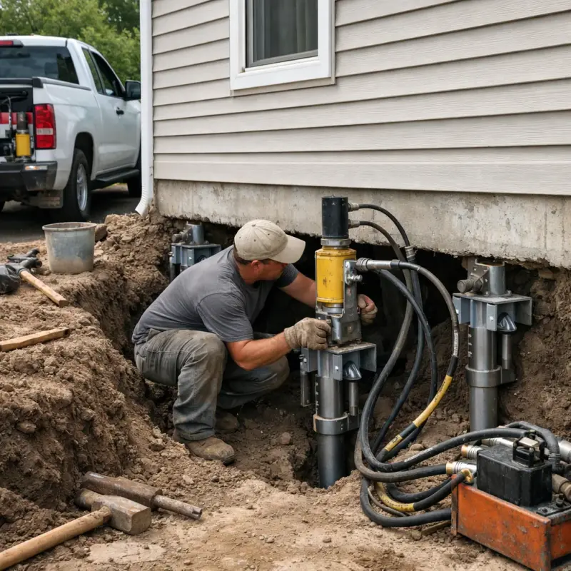 Helical Pier Installation Leesburg